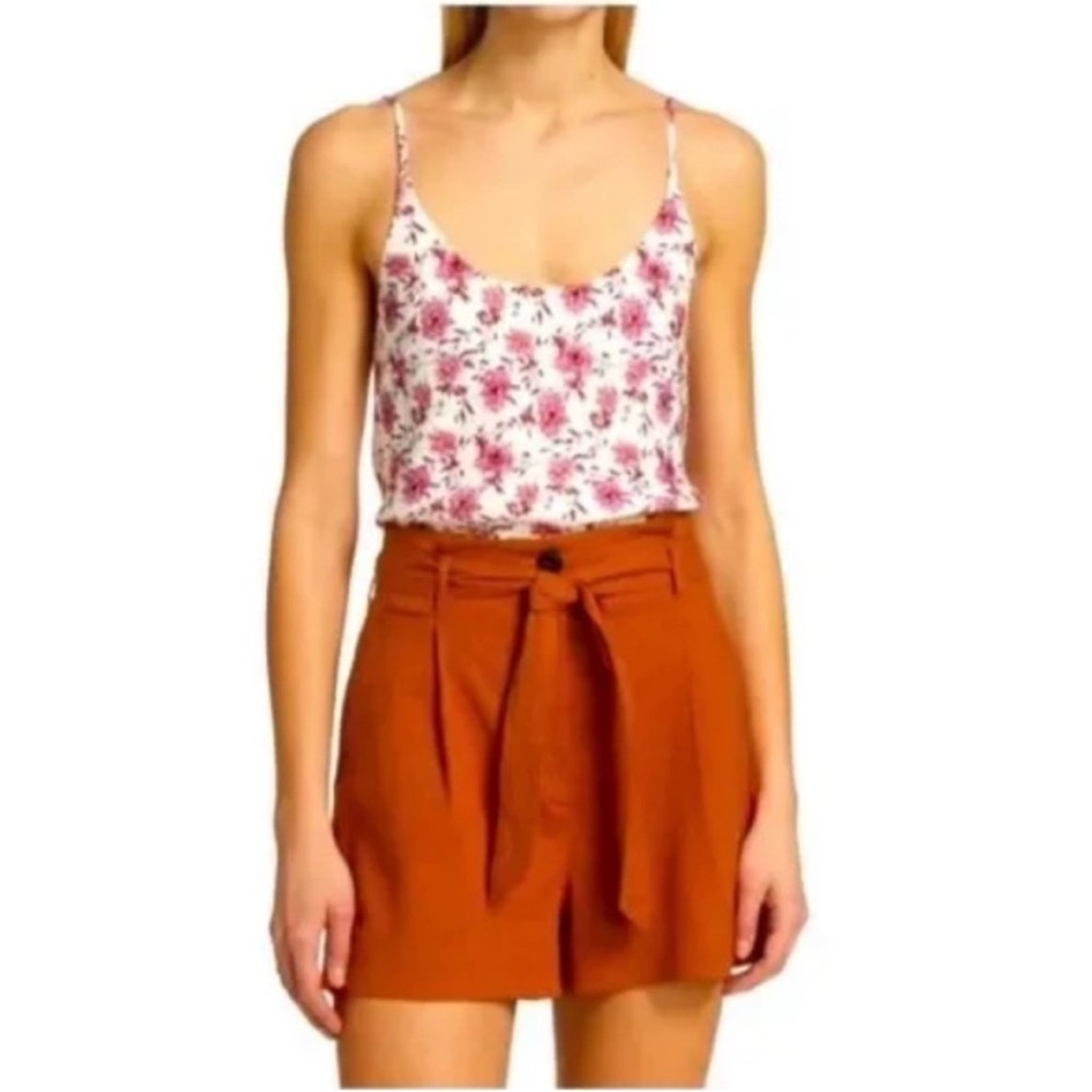 Rag & Bone Eva Floral Cami Top White Pink Size 2 Summer Party Feminine Romantic
